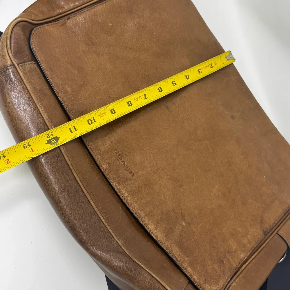 Coach Brown Metropolitan Leather Briefcase Messenger Bag - Vintage